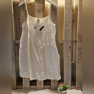 Calvin Klein Jean's size large off-white dress